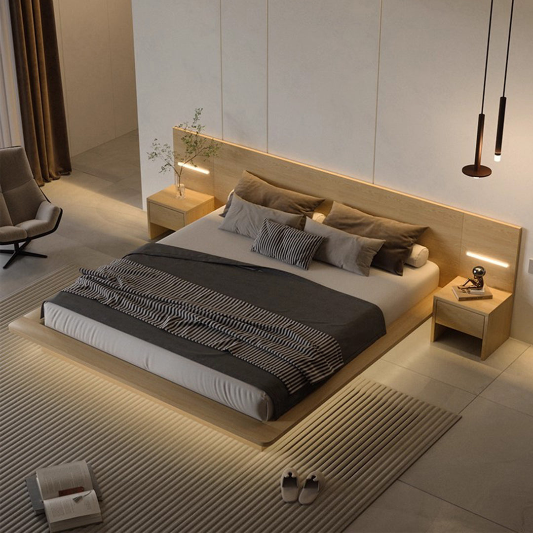 MAS-3798 Masdio Japandi Platform Bedframe