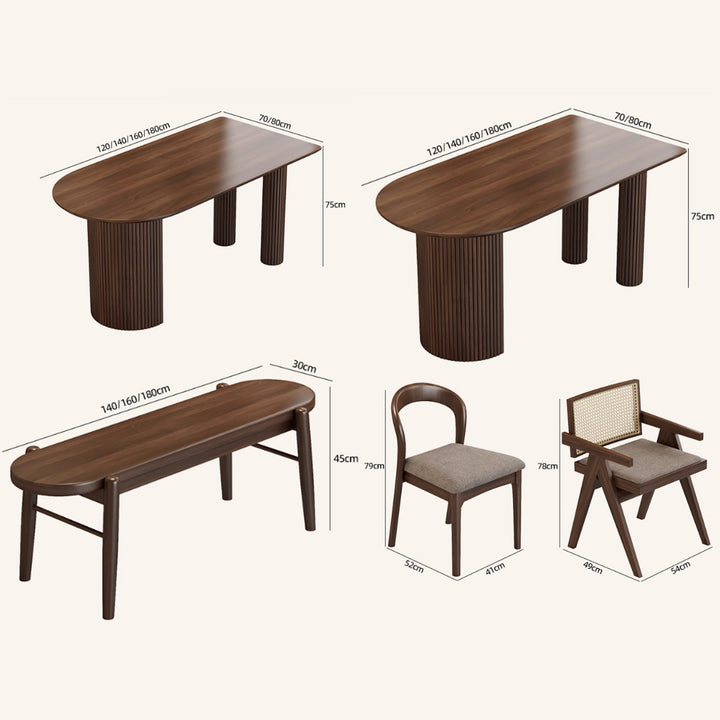 MAS-3801 Masdio Modern Solid Wood Dining Table