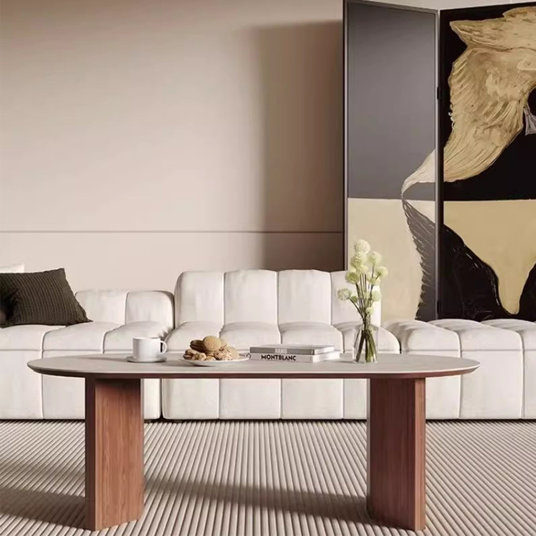 MAS-3802 Masdio Modern Travertine Coffee Table