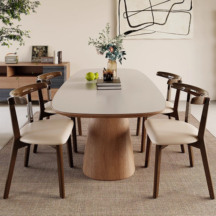 MAS-3810 Masdio Japandi Sintered Stone Dining Table