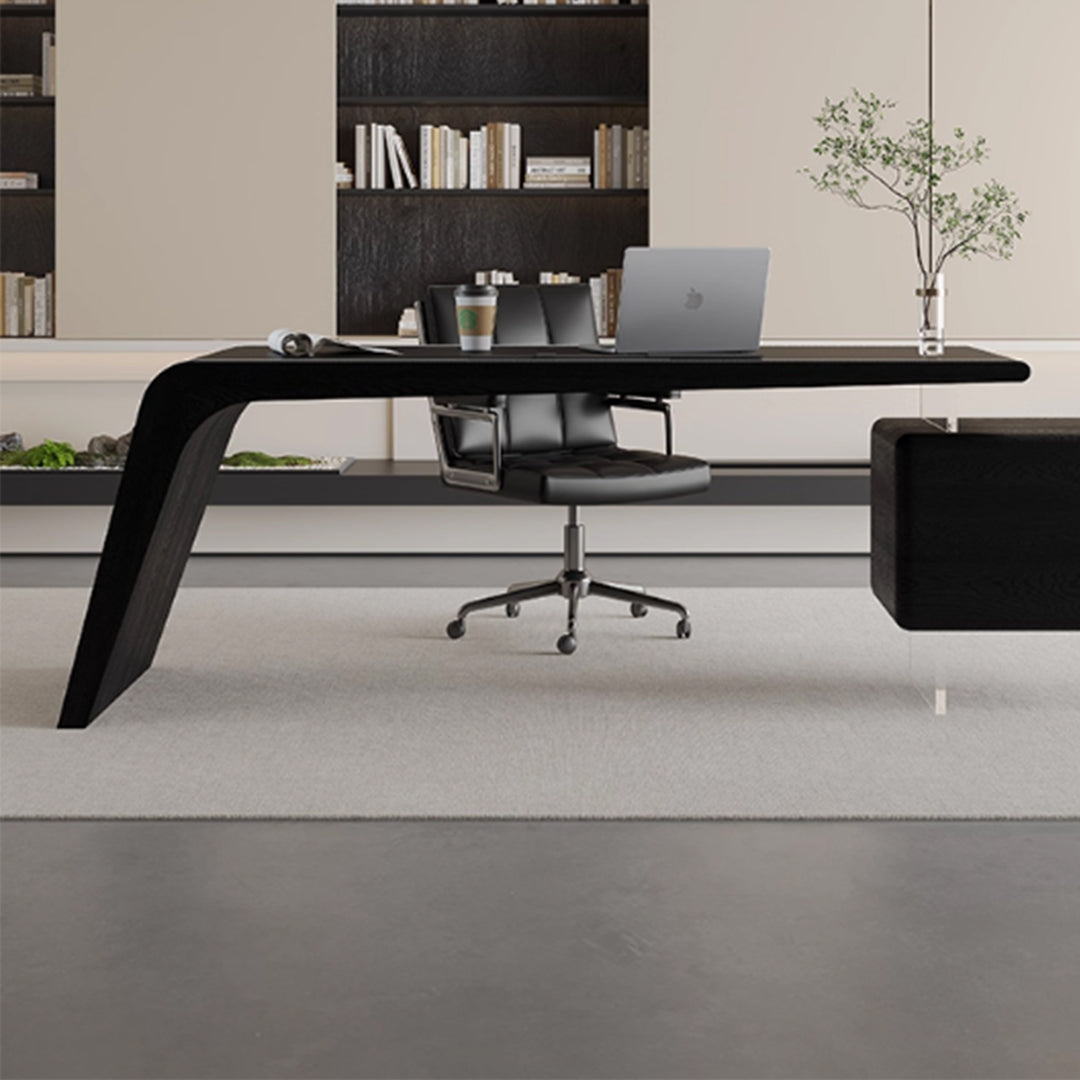 MAS-3813 Masdio Modern Saddle Leather Study Table