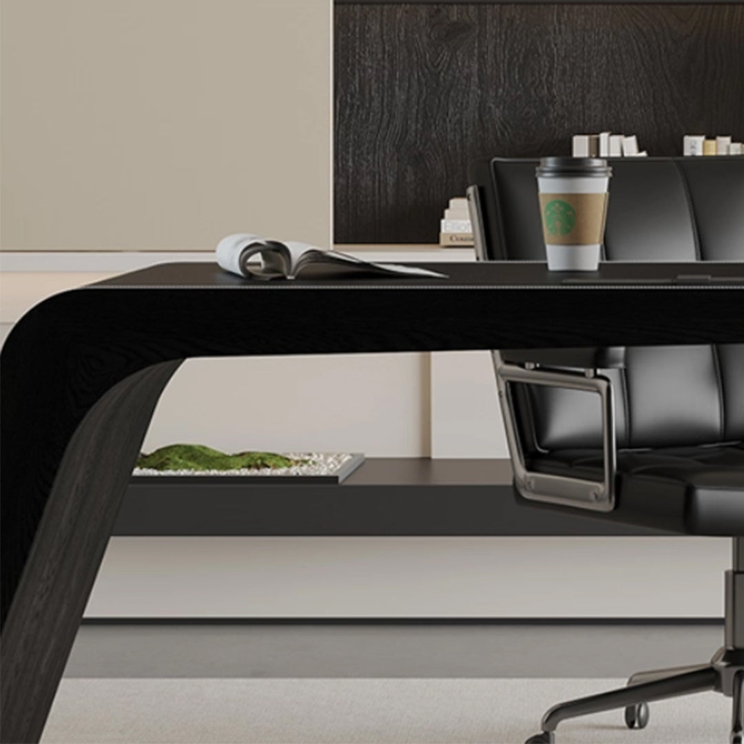 MAS-3813 Masdio Modern Saddle Leather Study Table