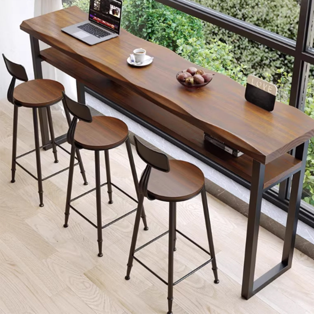 MAS-3817 Masdio Rustic Solid Wood Bar Table