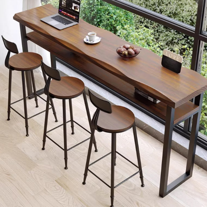 MAS-3817 Masdio Rustic Solid Wood Bar Table