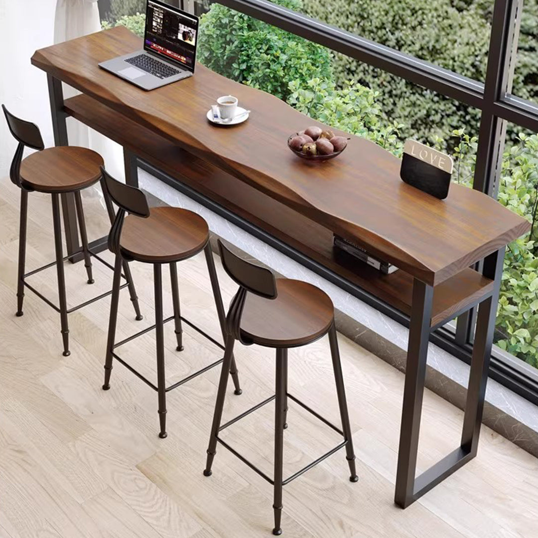 MAS-3817 Masdio Rustic Solid Wood Bar Table