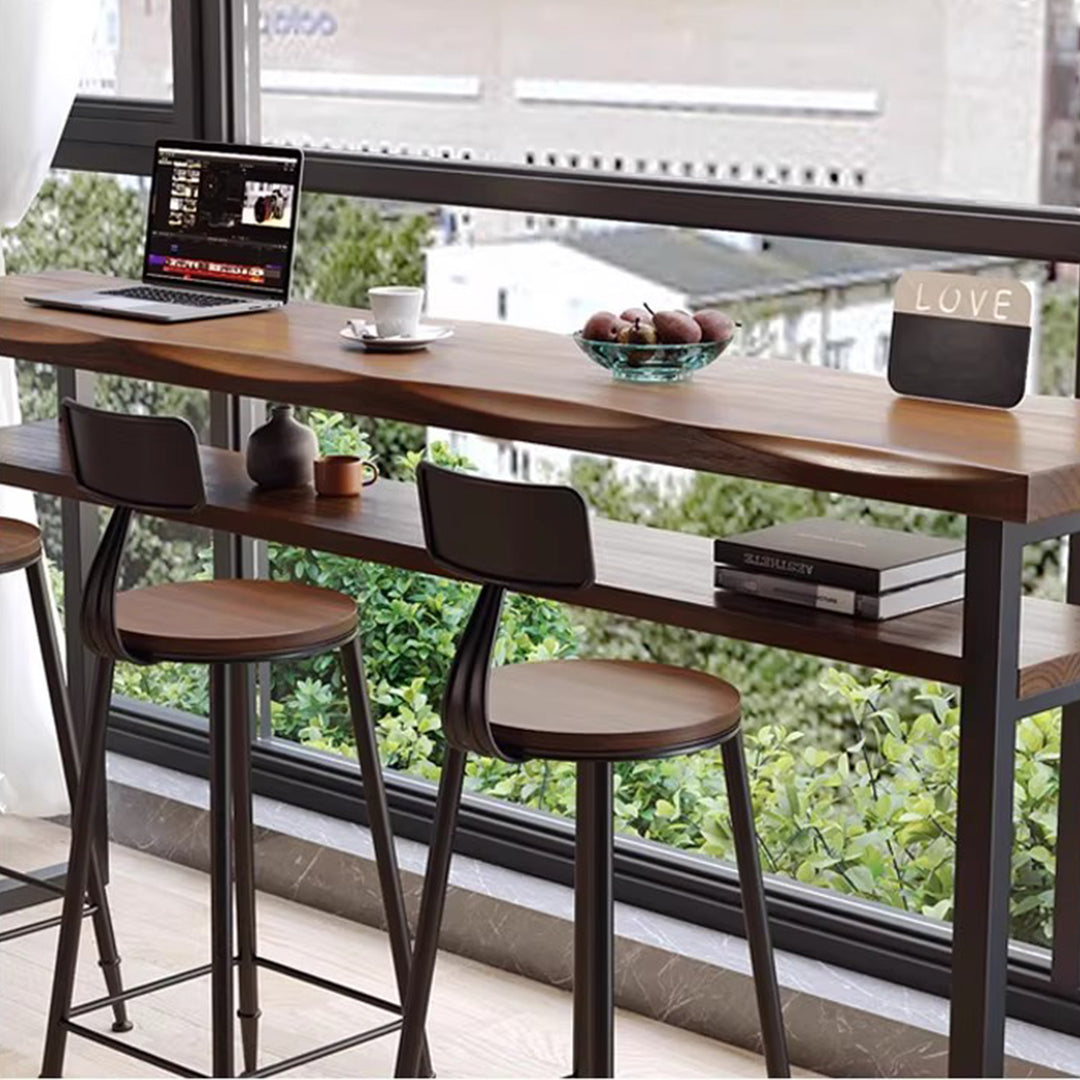 MAS-3817 Masdio Rustic Solid Wood Bar Table