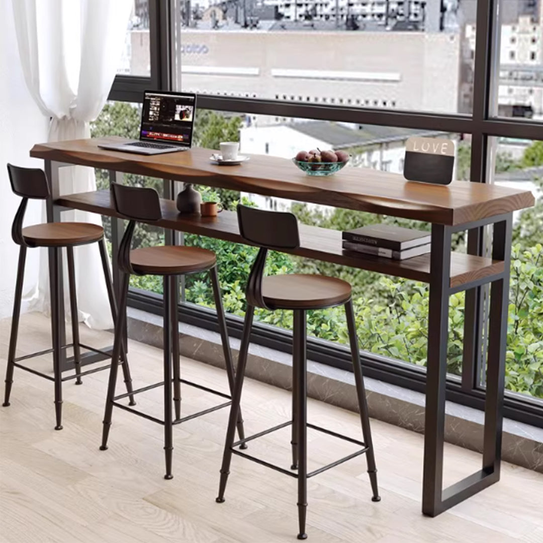 MAS-3817 Masdio Rustic Solid Wood Bar Table