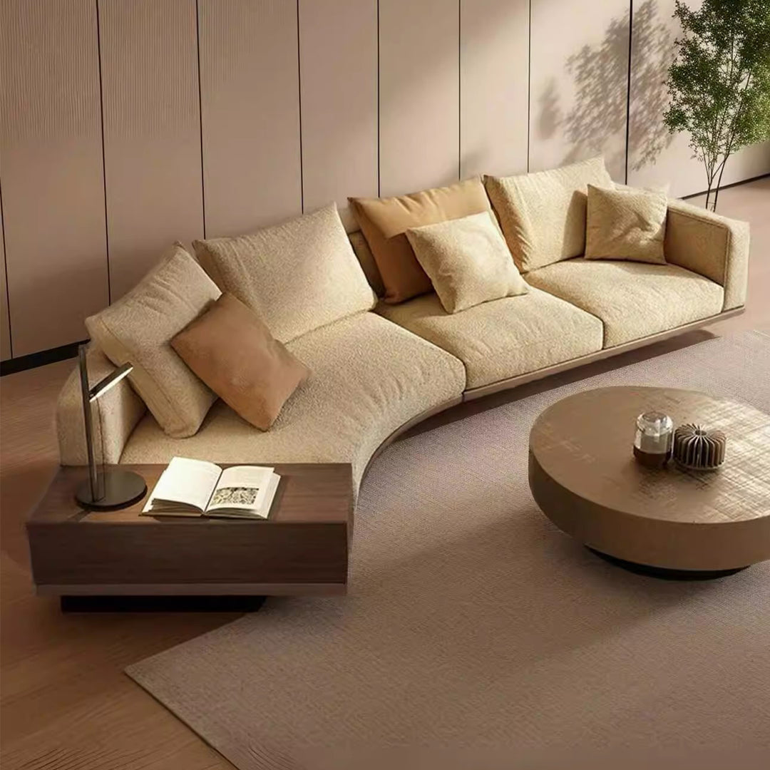 MAS-3824 Masdio Modern Curved Fabric Sofa