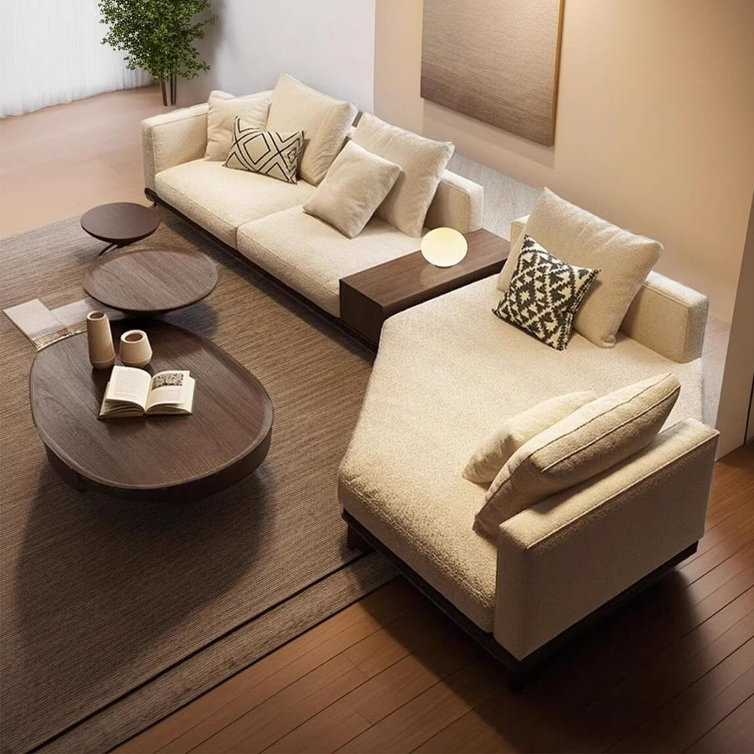 MAS-3824 Masdio Modern Curved Fabric Sofa