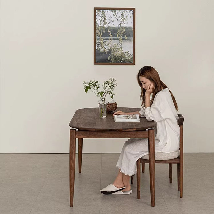 MAS-3826 Masdio Modern Walnut Wood Dining Table