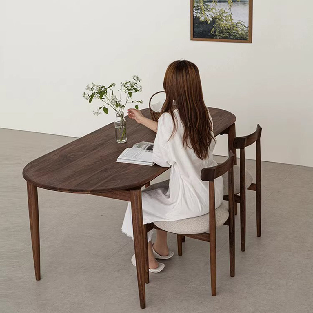 MAS-3826 Masdio Modern Walnut Wood Dining Table