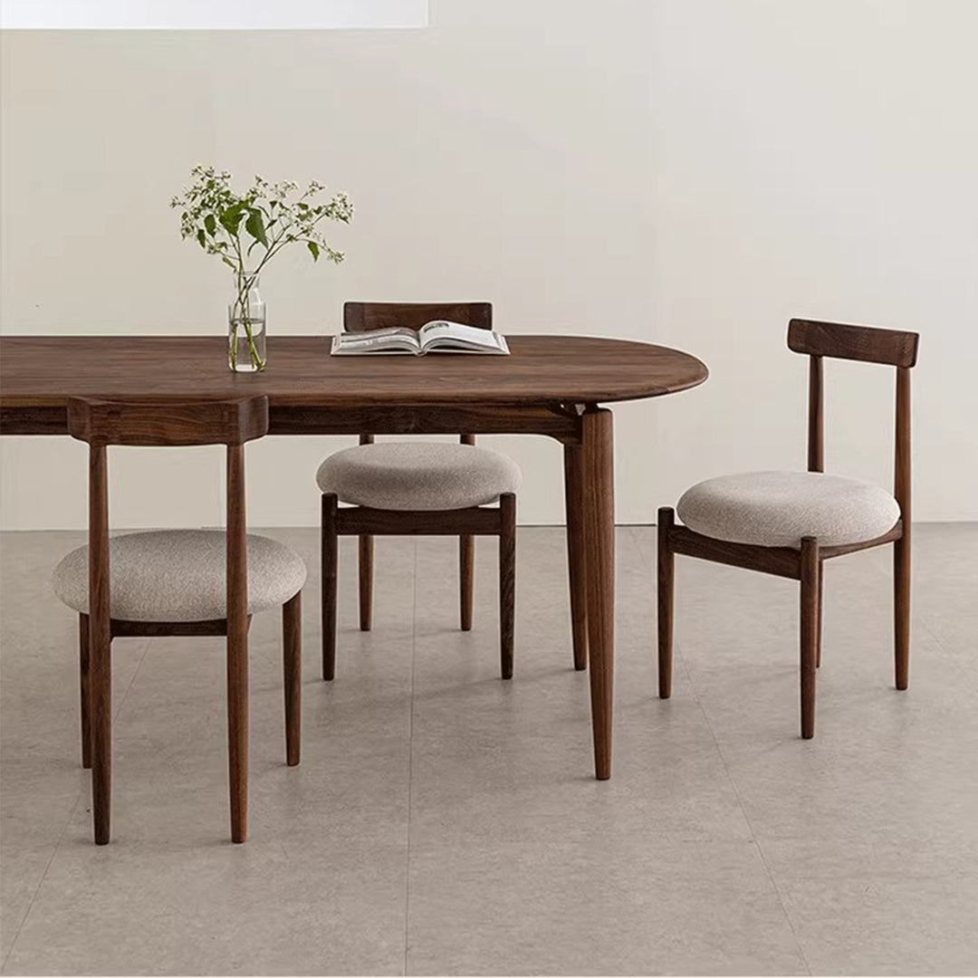 MAS-3826 Masdio Modern Walnut Wood Dining Table