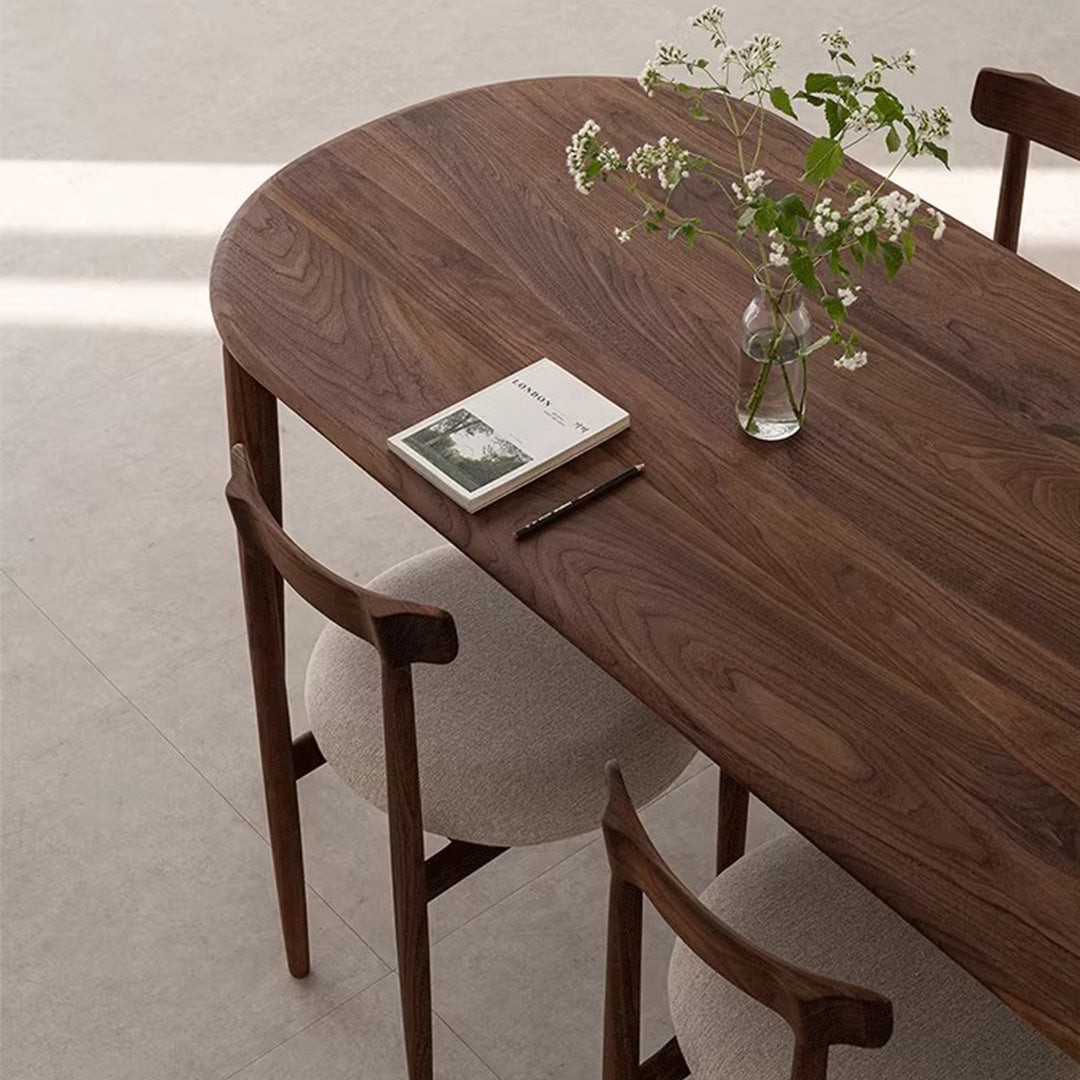 MAS-3826 Masdio Modern Walnut Wood Dining Table