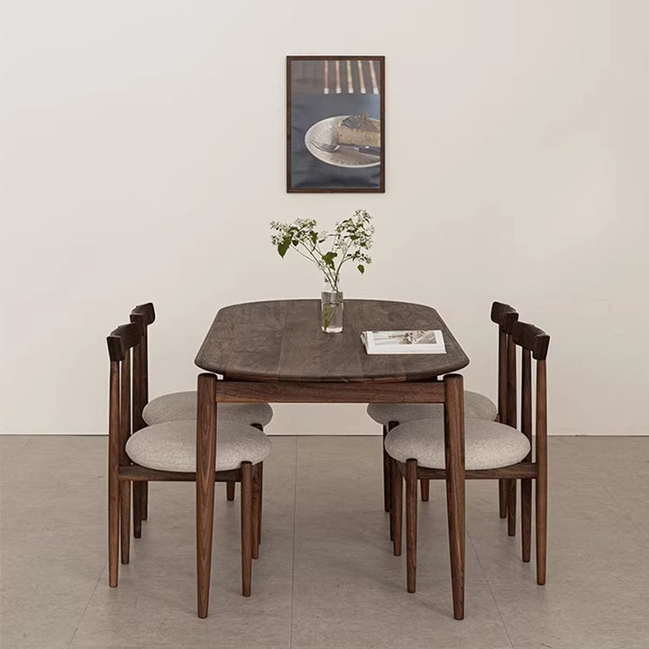 MAS-3826 Masdio Modern Walnut Wood Dining Table