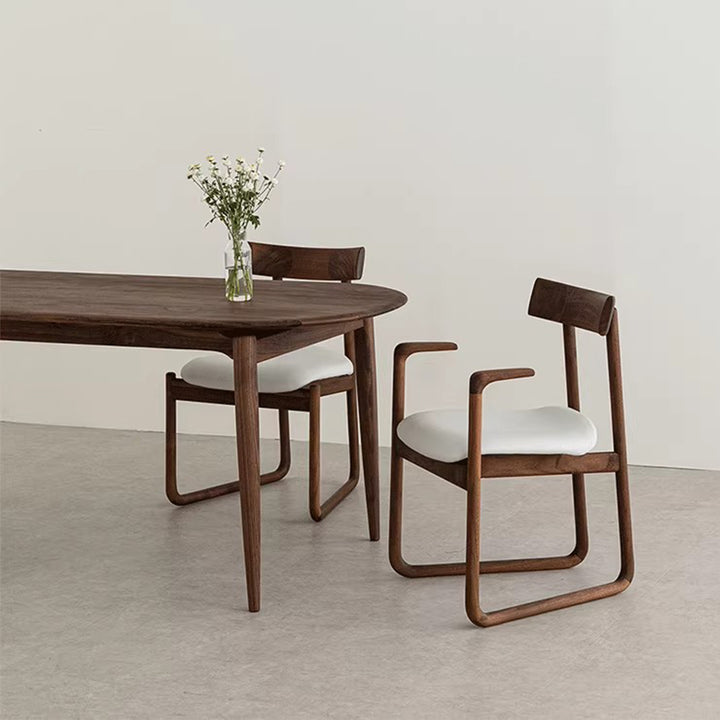 MAS-3826 Masdio Modern Walnut Wood Dining Table