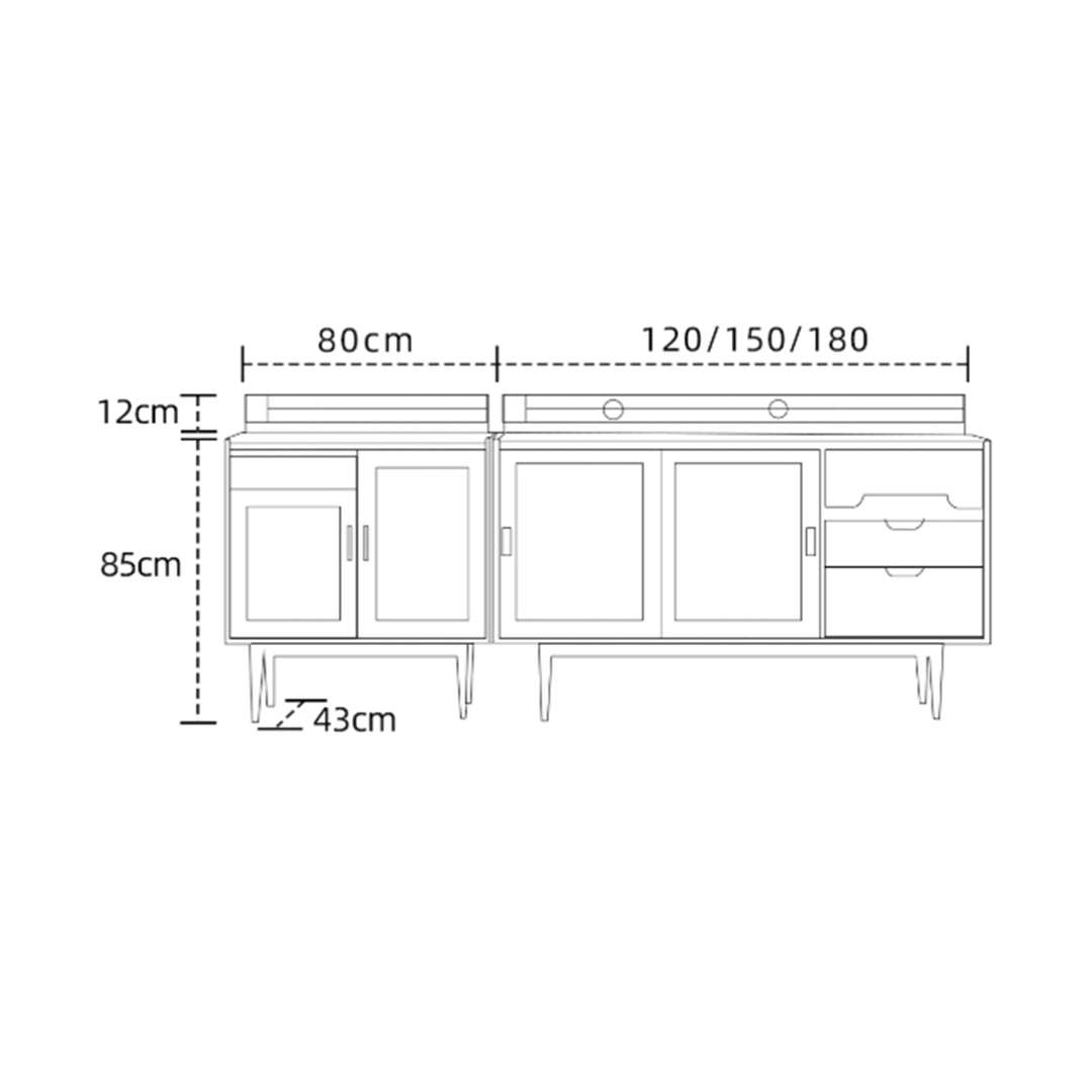 MAS-3828 Masdio Modern Solid Wood Sideboard