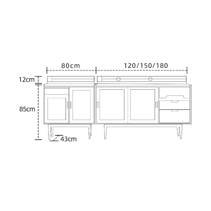 MAS-3828 Masdio Modern Solid Wood Sideboard