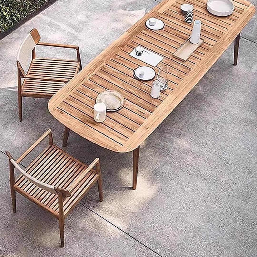 MAS-3830 Masdio Modern Solid Wood Outdoor Table & Chairs