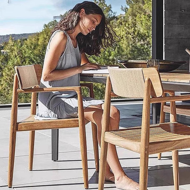 MAS-3830 Masdio Modern Solid Wood Outdoor Table & Chairs