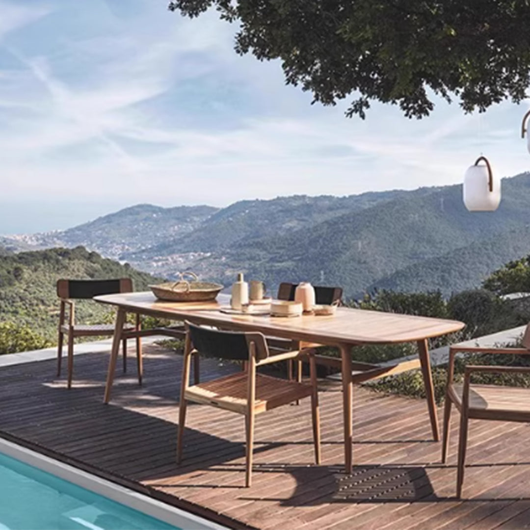 MAS-3830 Masdio Modern Solid Wood Outdoor Table & Chairs