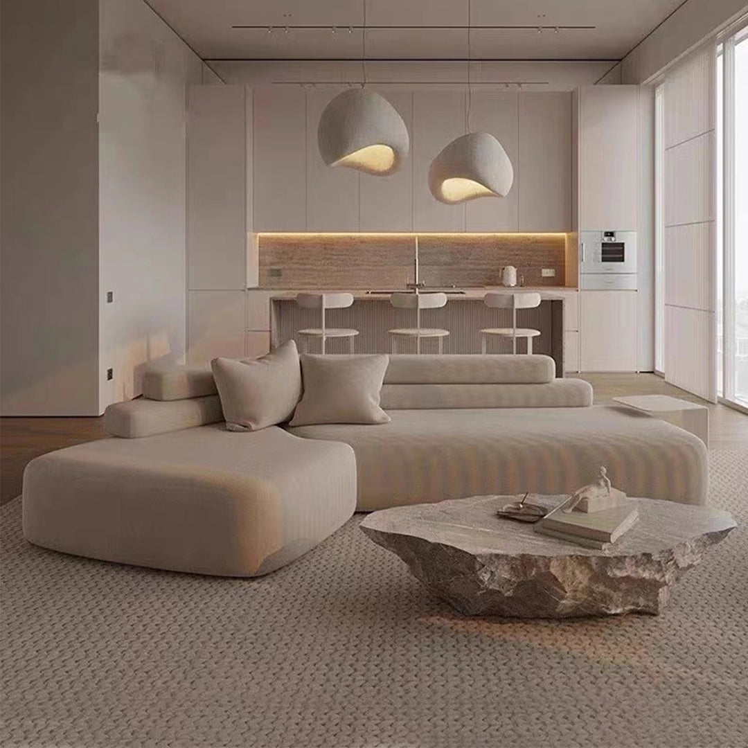 MAS-3832 Masdio Modern Boucle Curved Sofa