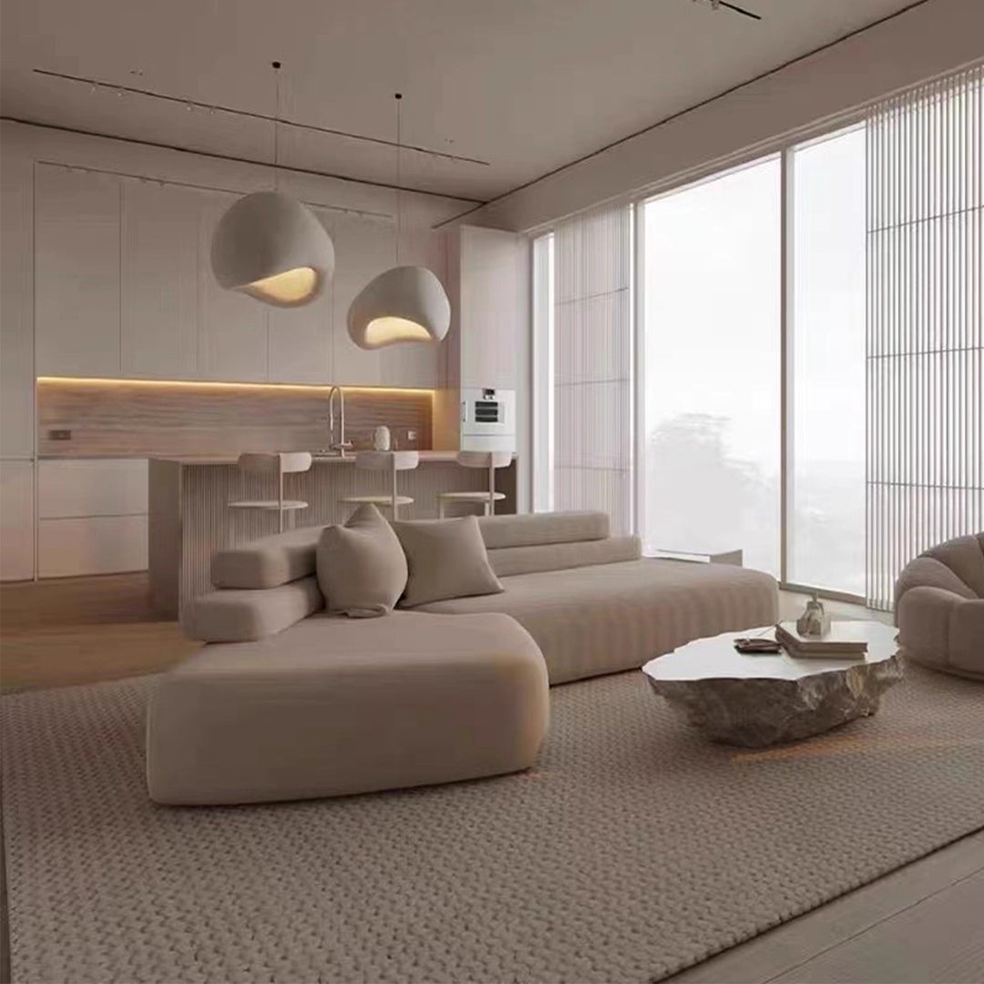 MAS-3832 Masdio Modern Boucle Curved Sofa