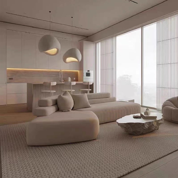 MAS-3832 Masdio Modern Boucle Curved Sofa