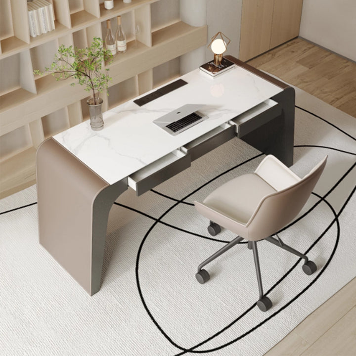 MAS-3836 Masdio Modern Sintered Stone Study Table