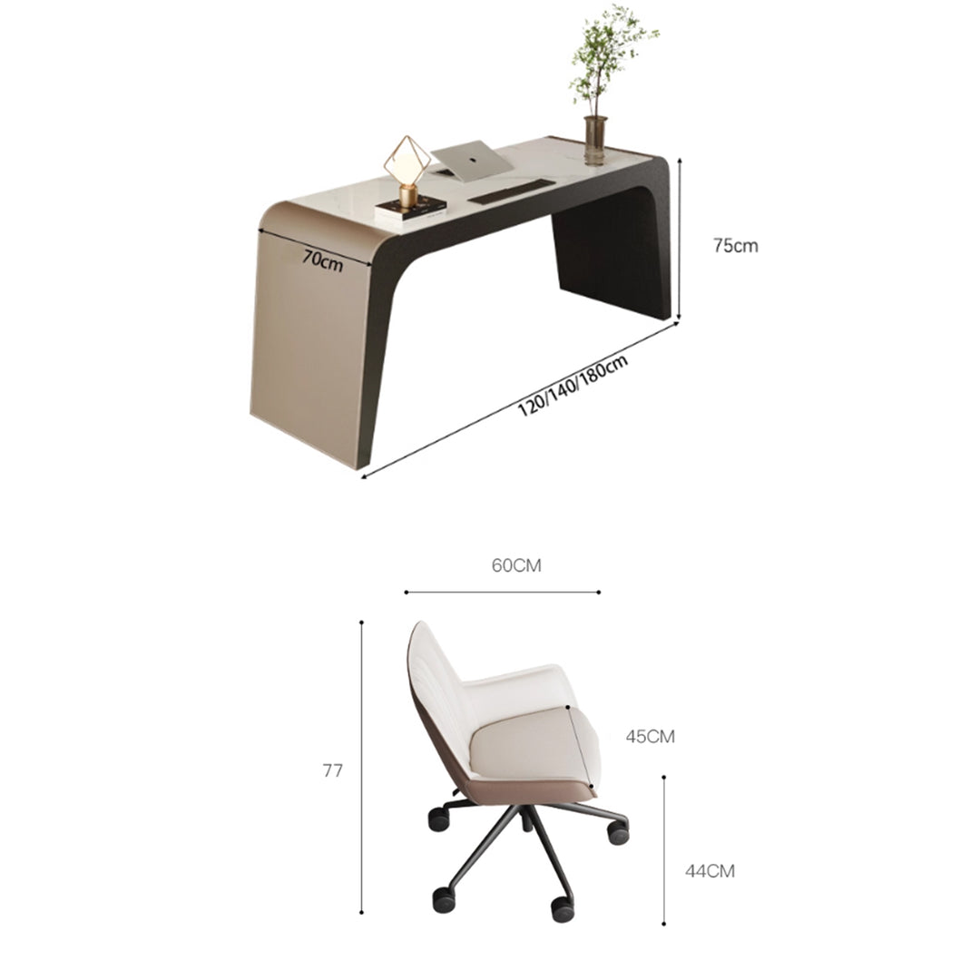 MAS-3836 Masdio Modern Sintered Stone Study Table
