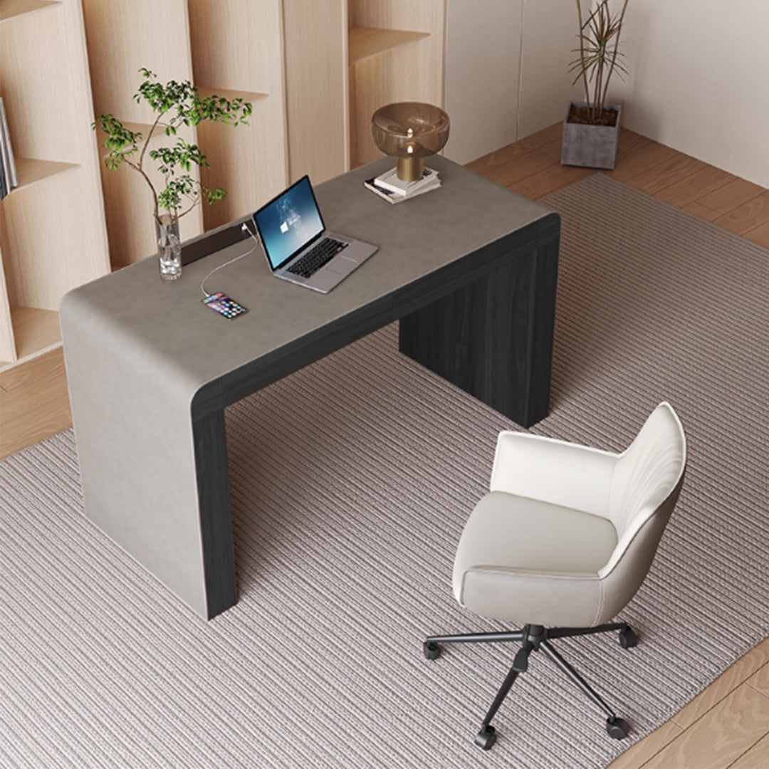 MAS-3849 Masdio Modern Saddle Leather Study Table