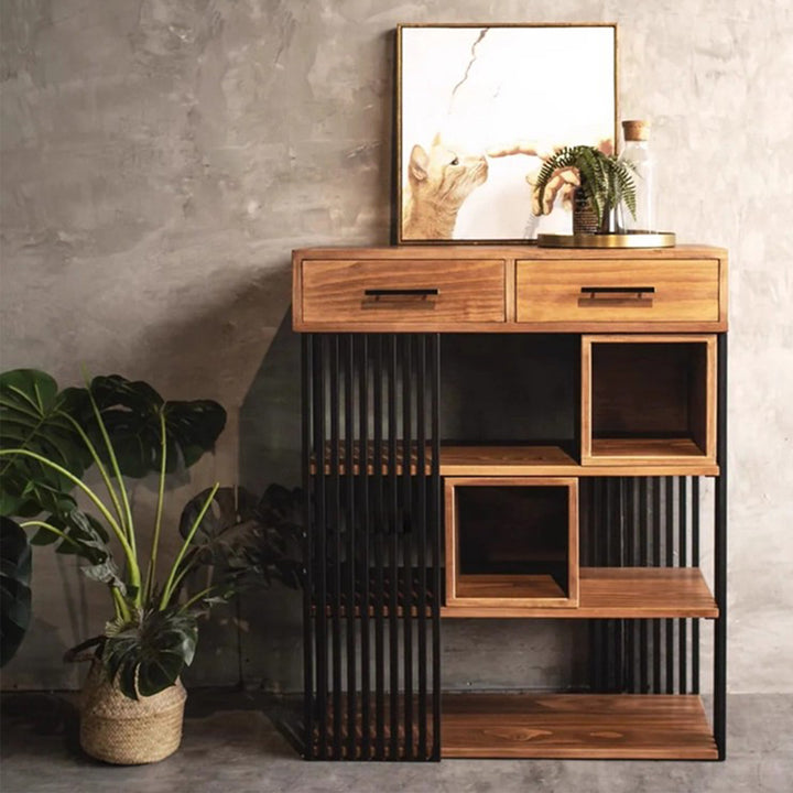 MAS-3850 Masdio Industrial Solid Wood Display Shelf