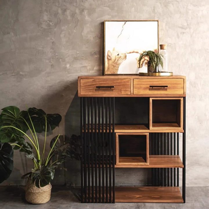 MAS-3850 Masdio Industrial Solid Wood Display Shelf