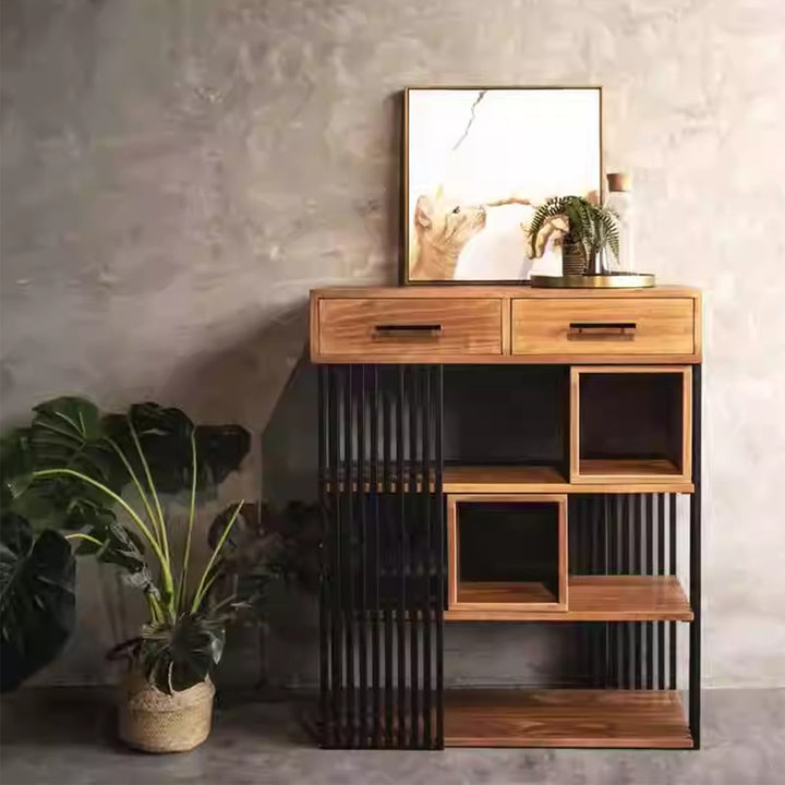 MAS-3850 Masdio Industrial Solid Wood Display Shelf