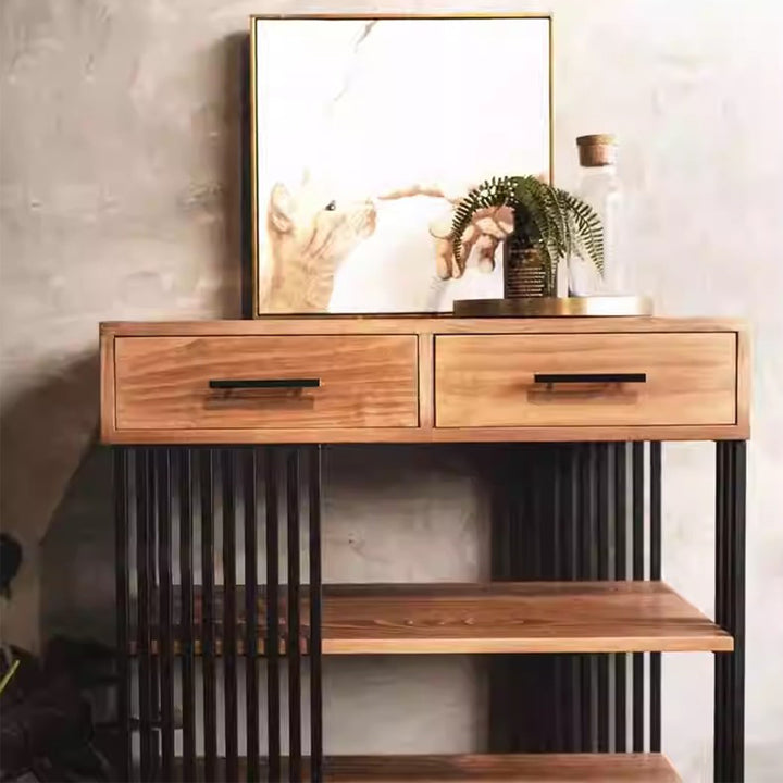 MAS-3850 Masdio Industrial Solid Wood Display Shelf