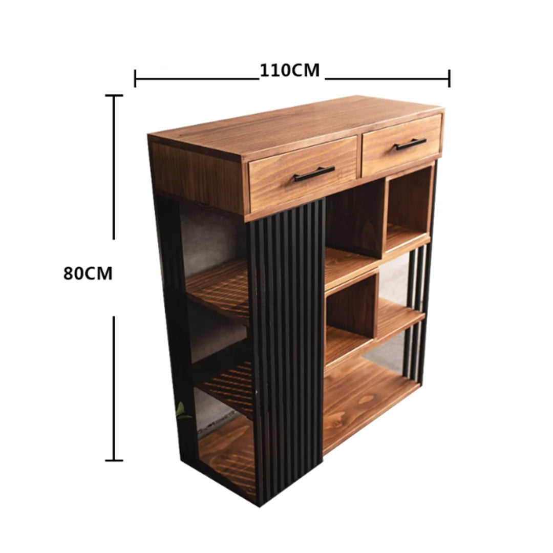 MAS-3850 Masdio Industrial Solid Wood Display Shelf