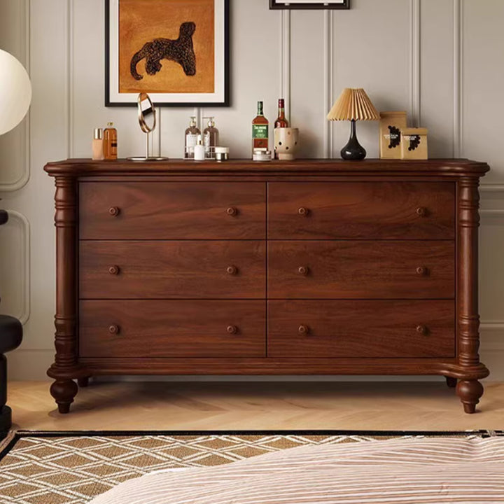 MAS-3855 Masdio Victorian Walnut Chest Of Drawers