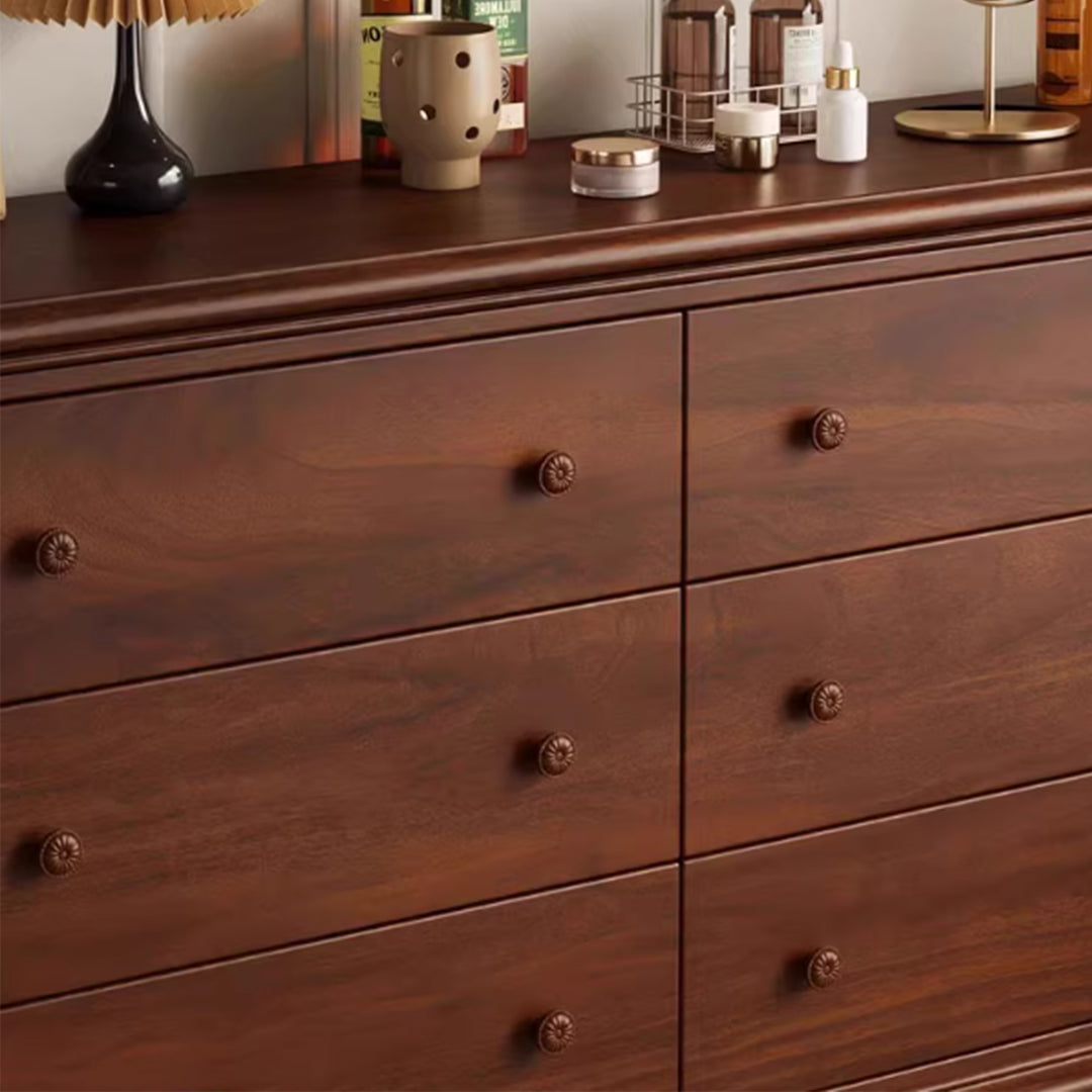 MAS-3855 Masdio Victorian Walnut Chest Of Drawers