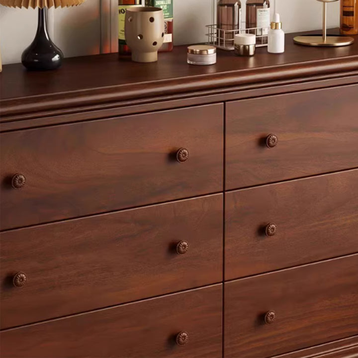 MAS-3855 Masdio Victorian Walnut Chest Of Drawers
