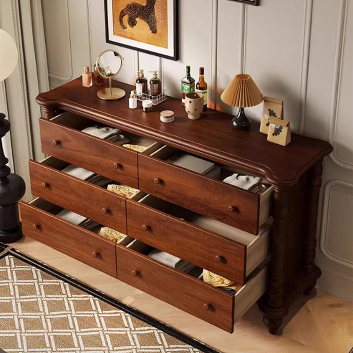 MAS-3855 Masdio Victorian Walnut Chest Of Drawers