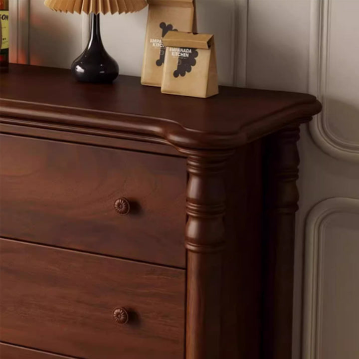 MAS-3855 Masdio Victorian Walnut Chest Of Drawers