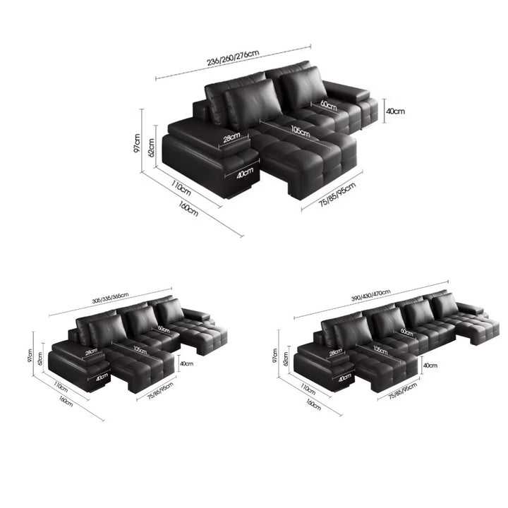 MAS-3879 Masdio Electric Leather Sofa Bed