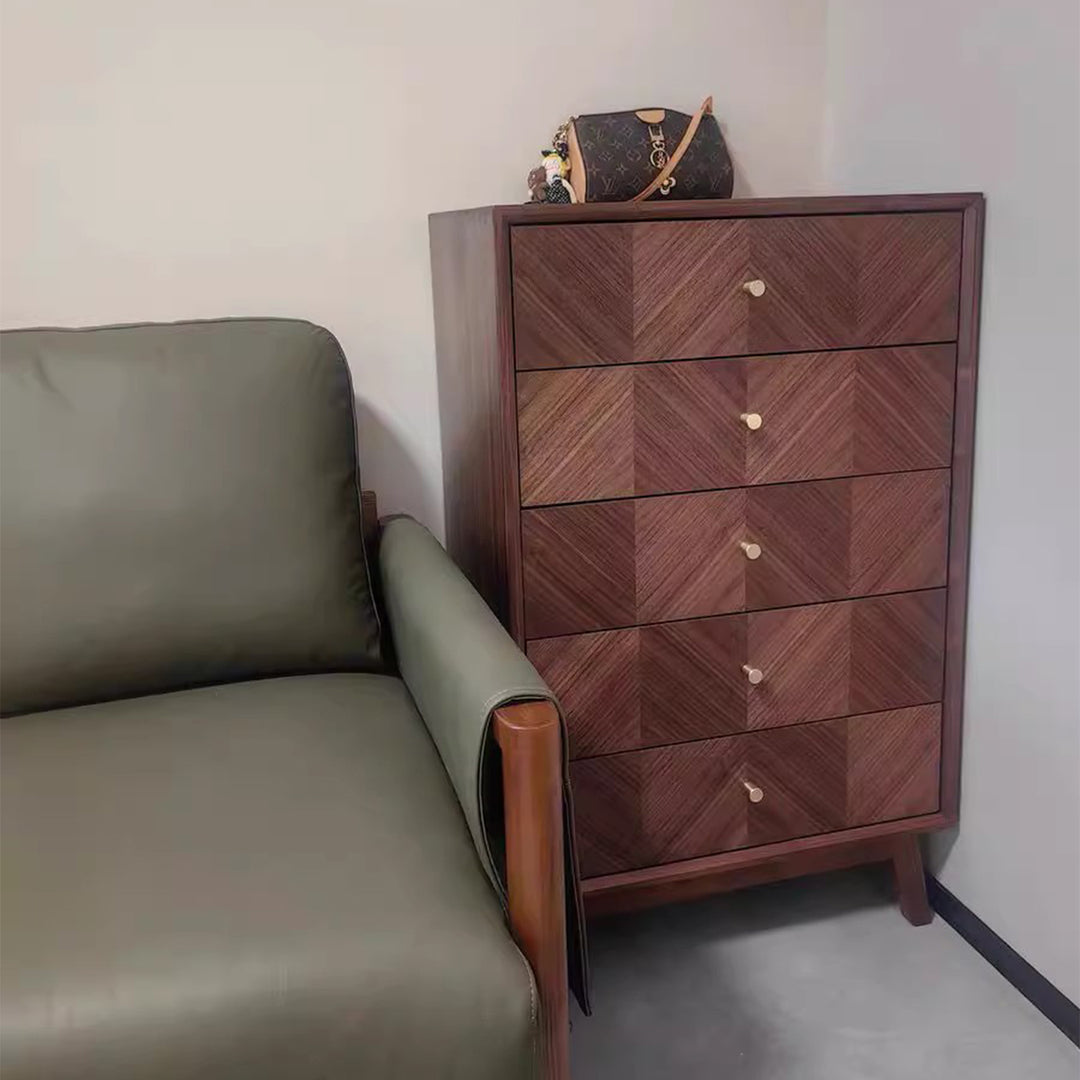 MAS-3881 Masdio Mid-Century Solid Wood Chest Of Drawers