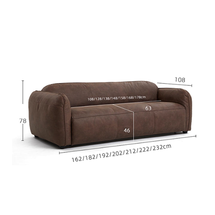 MAS-3882 Masdio Modern Leather Sofa Bed
