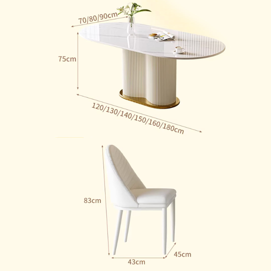 MAS-3893 Masdio Modern Sintered Stone Dining Table