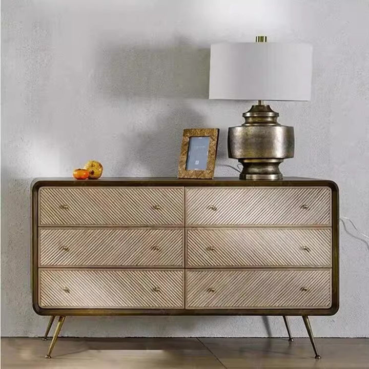 MAS-3898 Masdio Modern Solid Wood Chest Of Drawers