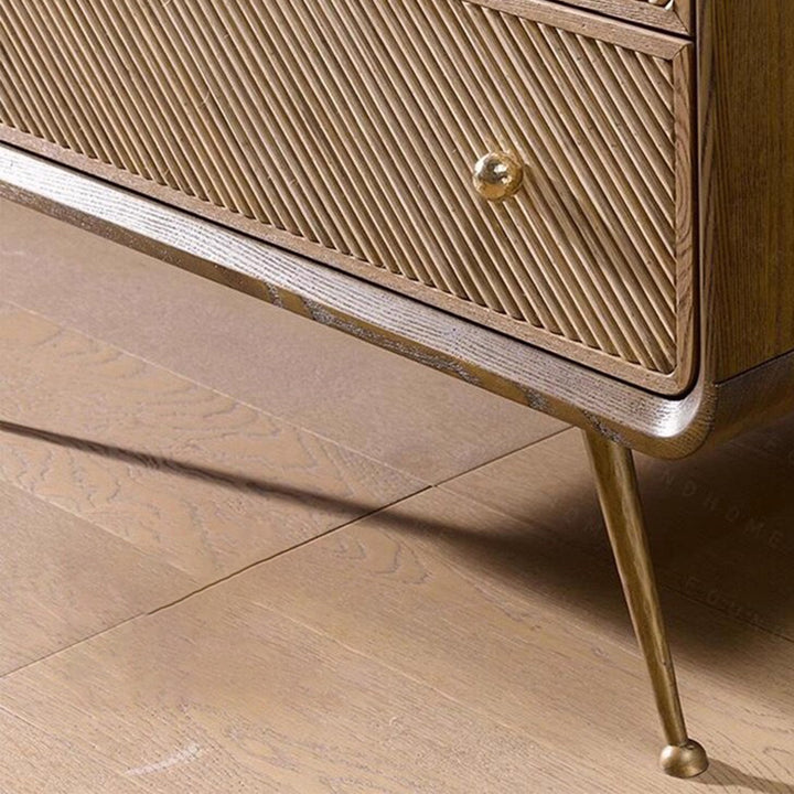 MAS-3898 Masdio Modern Solid Wood Chest Of Drawers