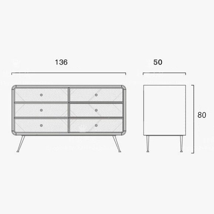 MAS-3898 Masdio Modern Solid Wood Chest Of Drawers