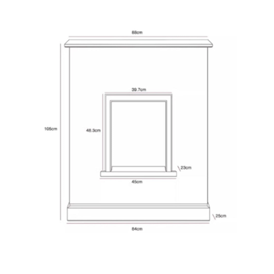 MAS-3993 Masdio Scandinavian Mantel Shelf