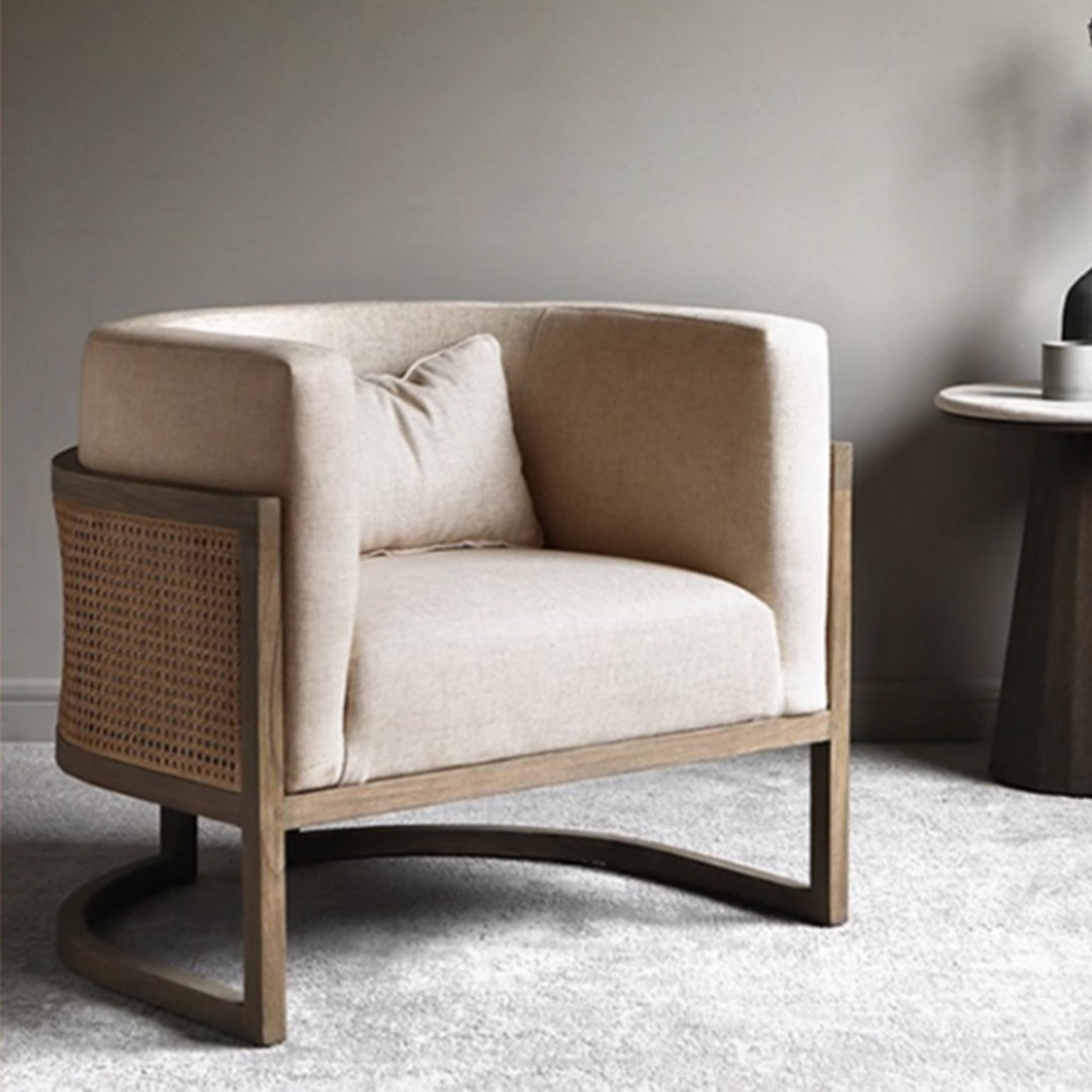 MAS-3995 Masdio Rustic Rattan Lounge Chair