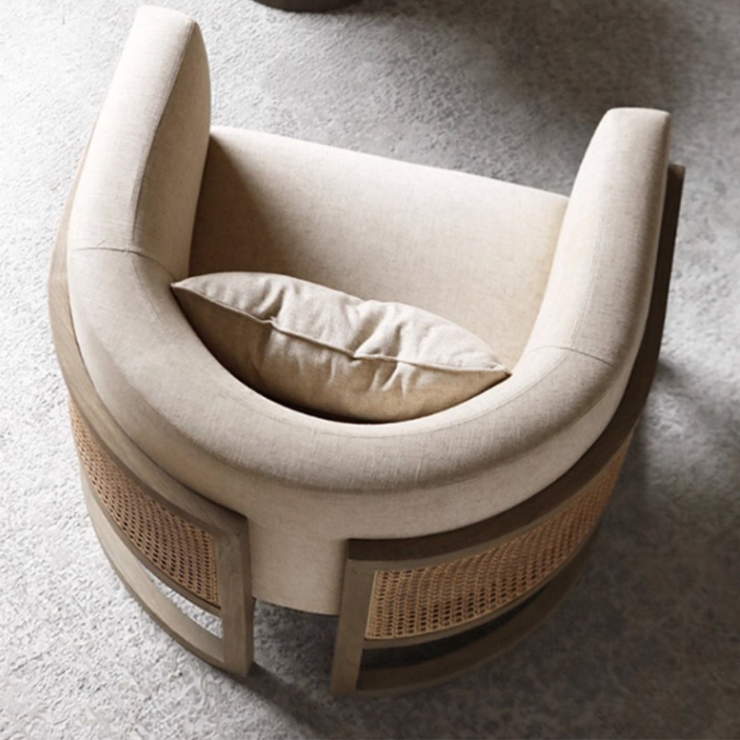 MAS-3995 Masdio Rustic Rattan Lounge Chair